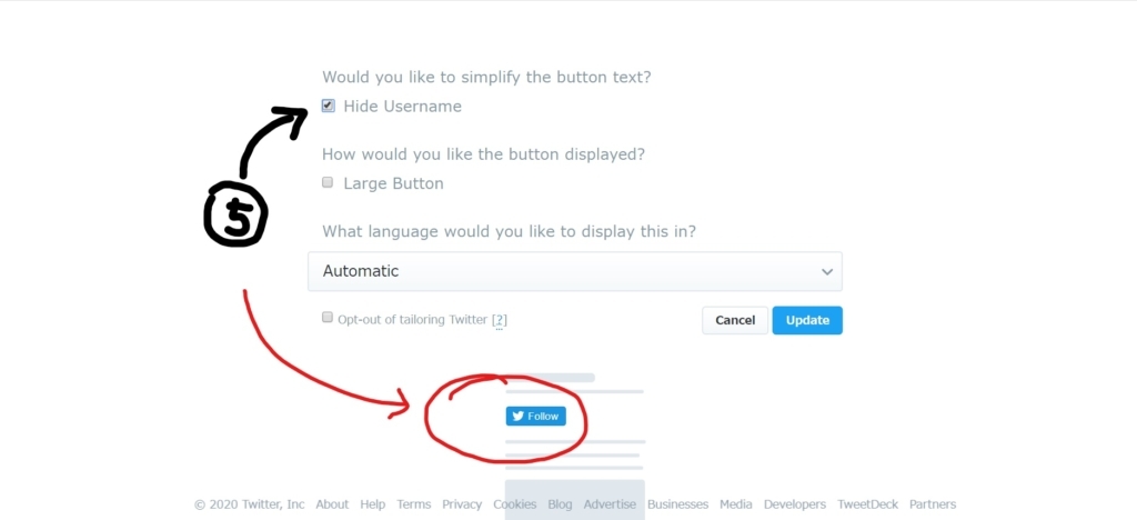 ツイッターボタン